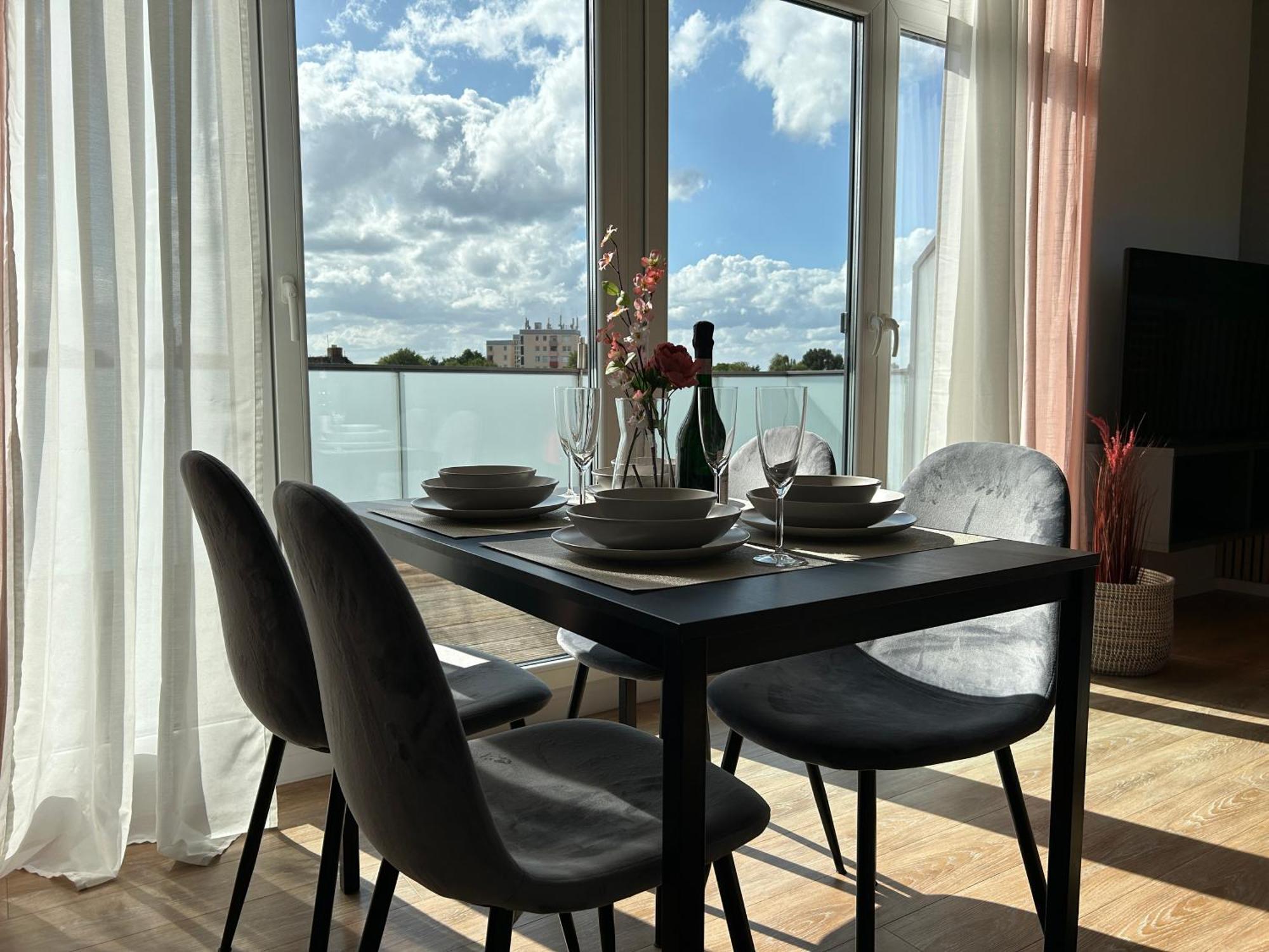オルデンブルクMicasa Ol - Modernes Penthouse - Stellplatz - Kueche - Wlan - Dachterrasseアパートメント エクステリア 写真