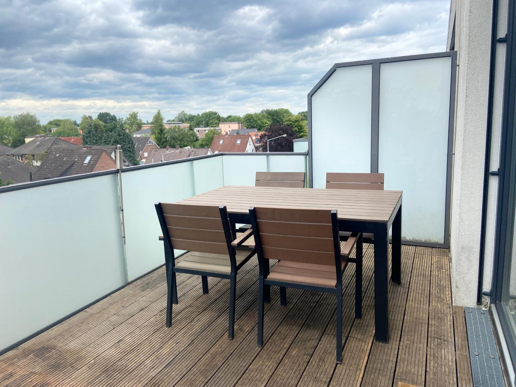 オルデンブルクMicasa Ol - Modernes Penthouse - Stellplatz - Kueche - Wlan - Dachterrasseアパートメント エクステリア 写真