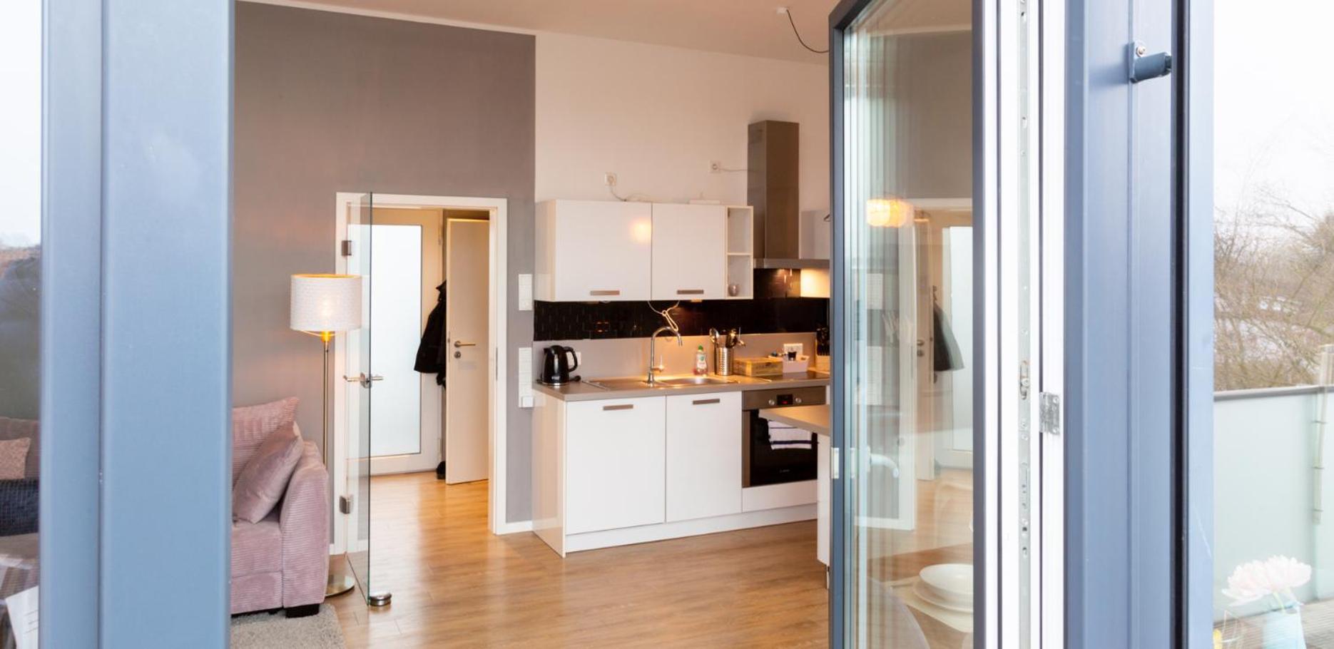 オルデンブルクMicasa Ol - Modernes Penthouse - Stellplatz - Kueche - Wlan - Dachterrasseアパートメント エクステリア 写真