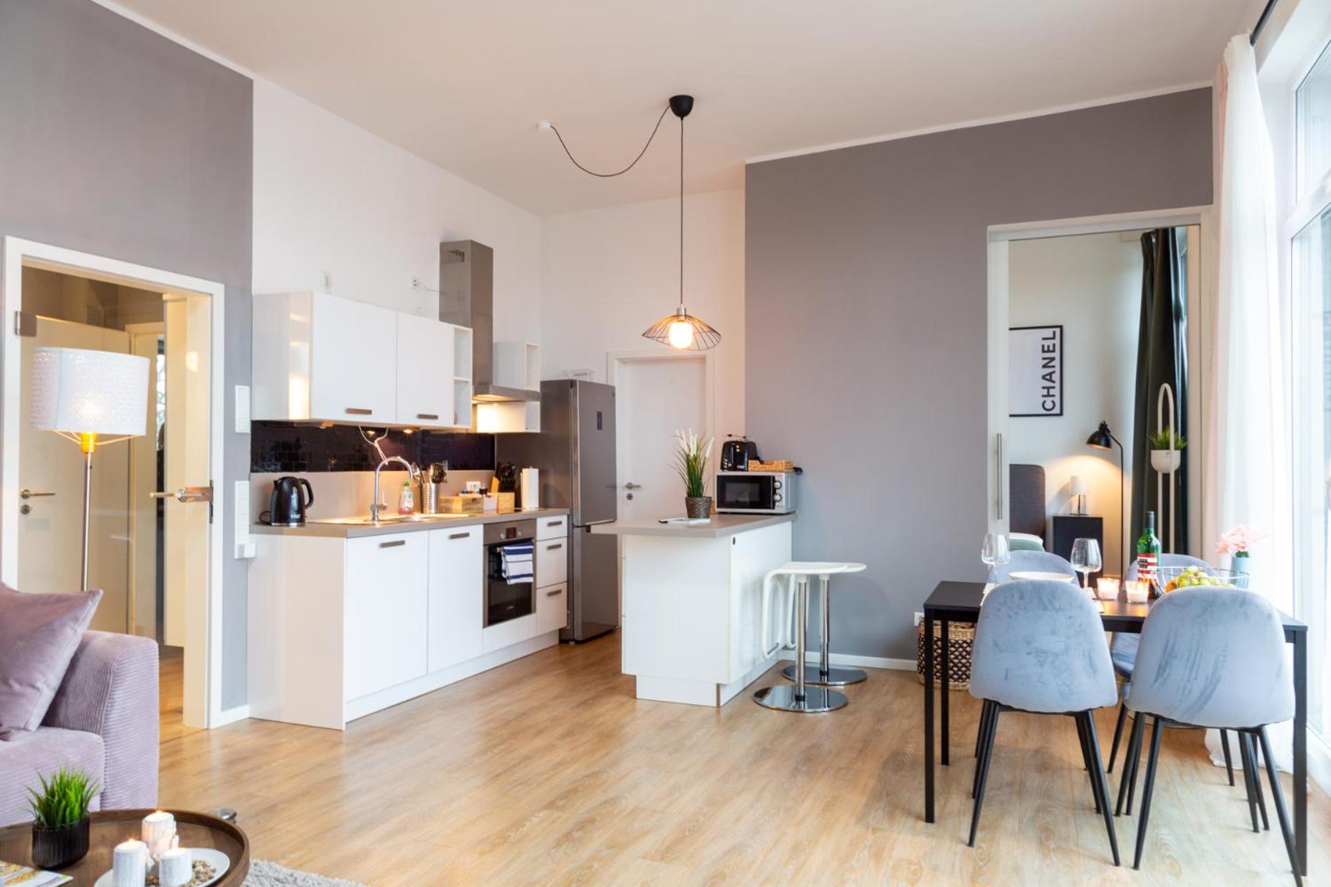 オルデンブルクMicasa Ol - Modernes Penthouse - Stellplatz - Kueche - Wlan - Dachterrasseアパートメント エクステリア 写真