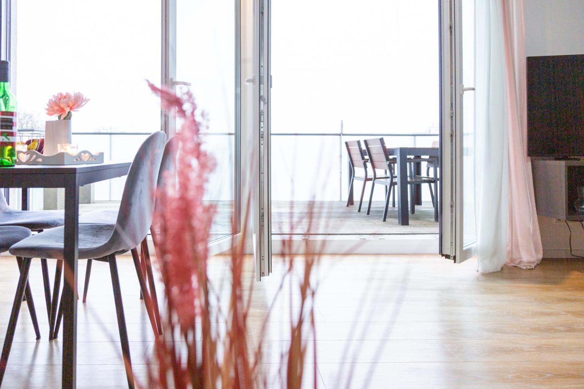オルデンブルクMicasa Ol - Modernes Penthouse - Stellplatz - Kueche - Wlan - Dachterrasseアパートメント エクステリア 写真